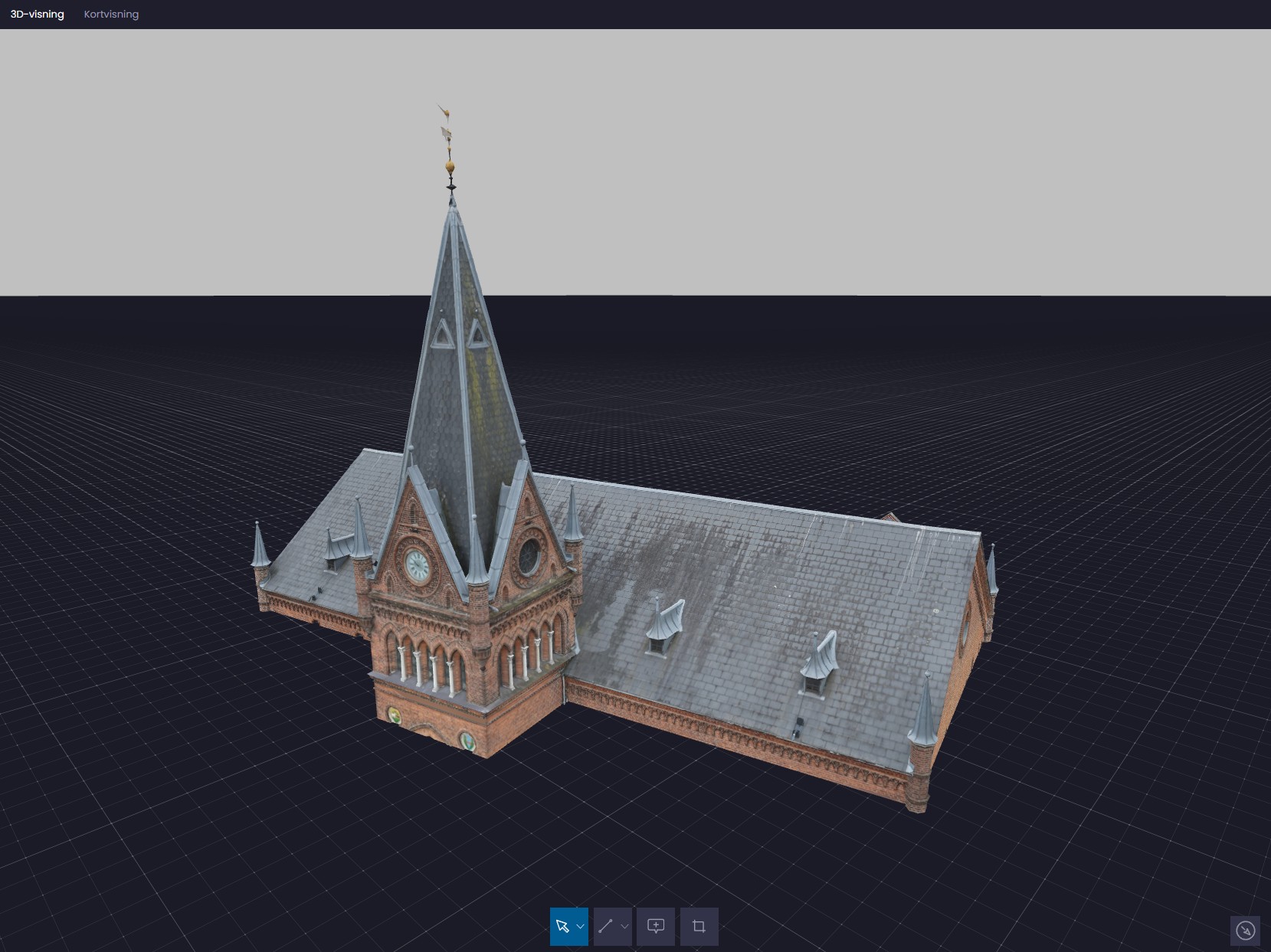 A Vejle Municipality building rebuilt as a 3D digital twin in Twinsity